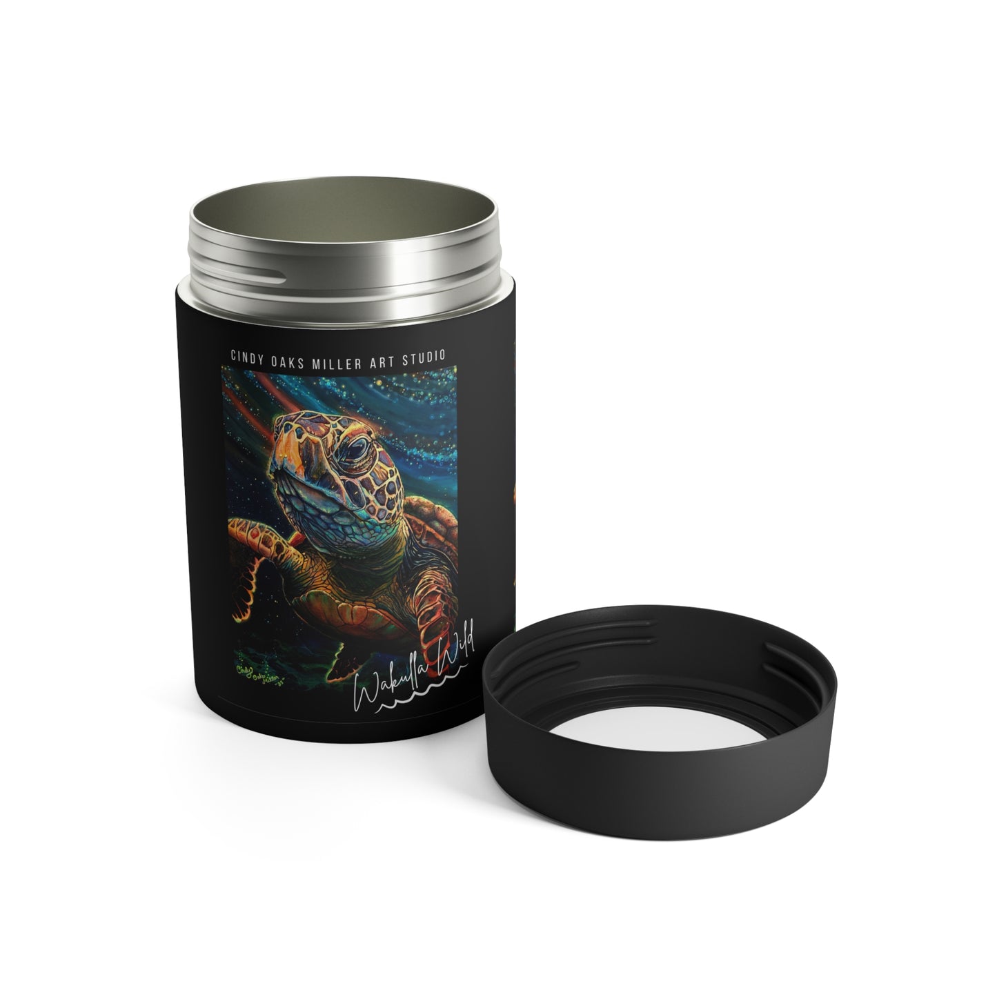 Wakulla Wild Sea Turtle Can Holder