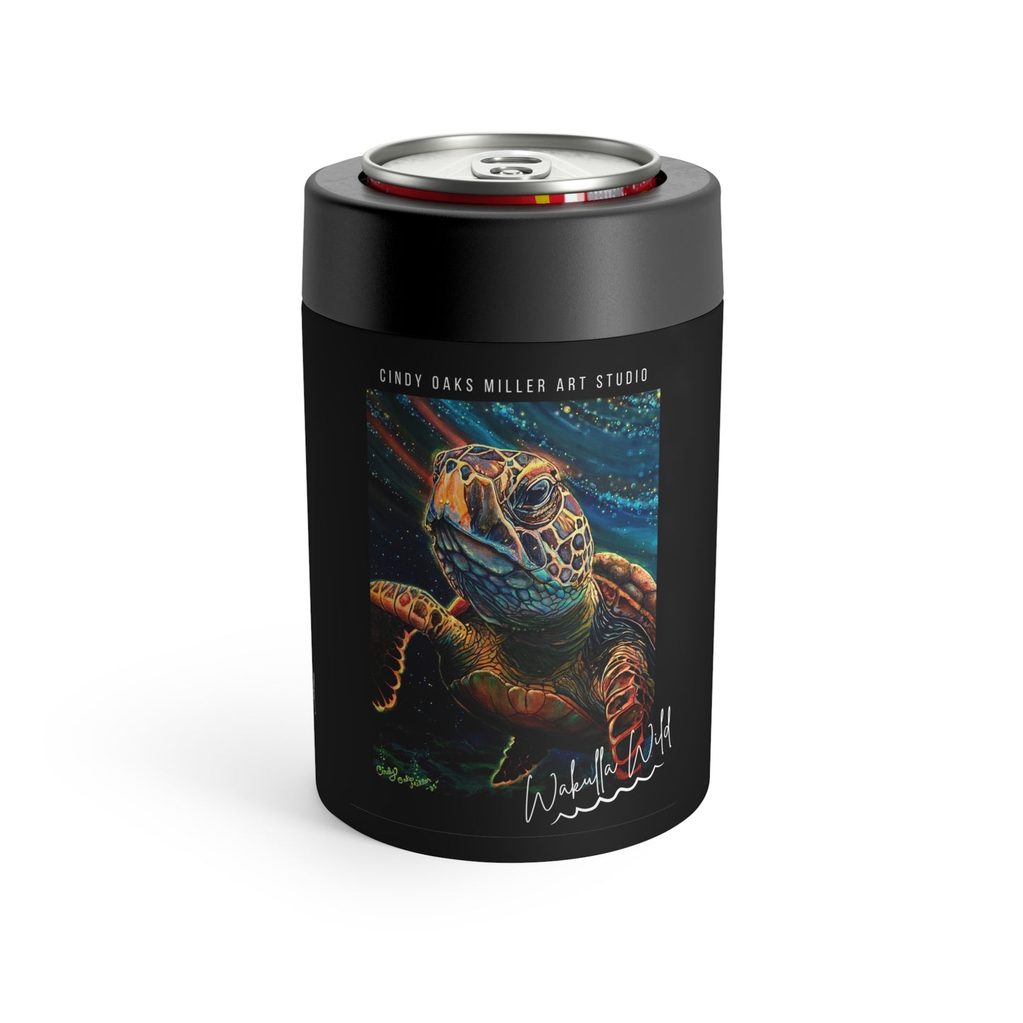 Wakulla Wild Sea Turtle Can Holder