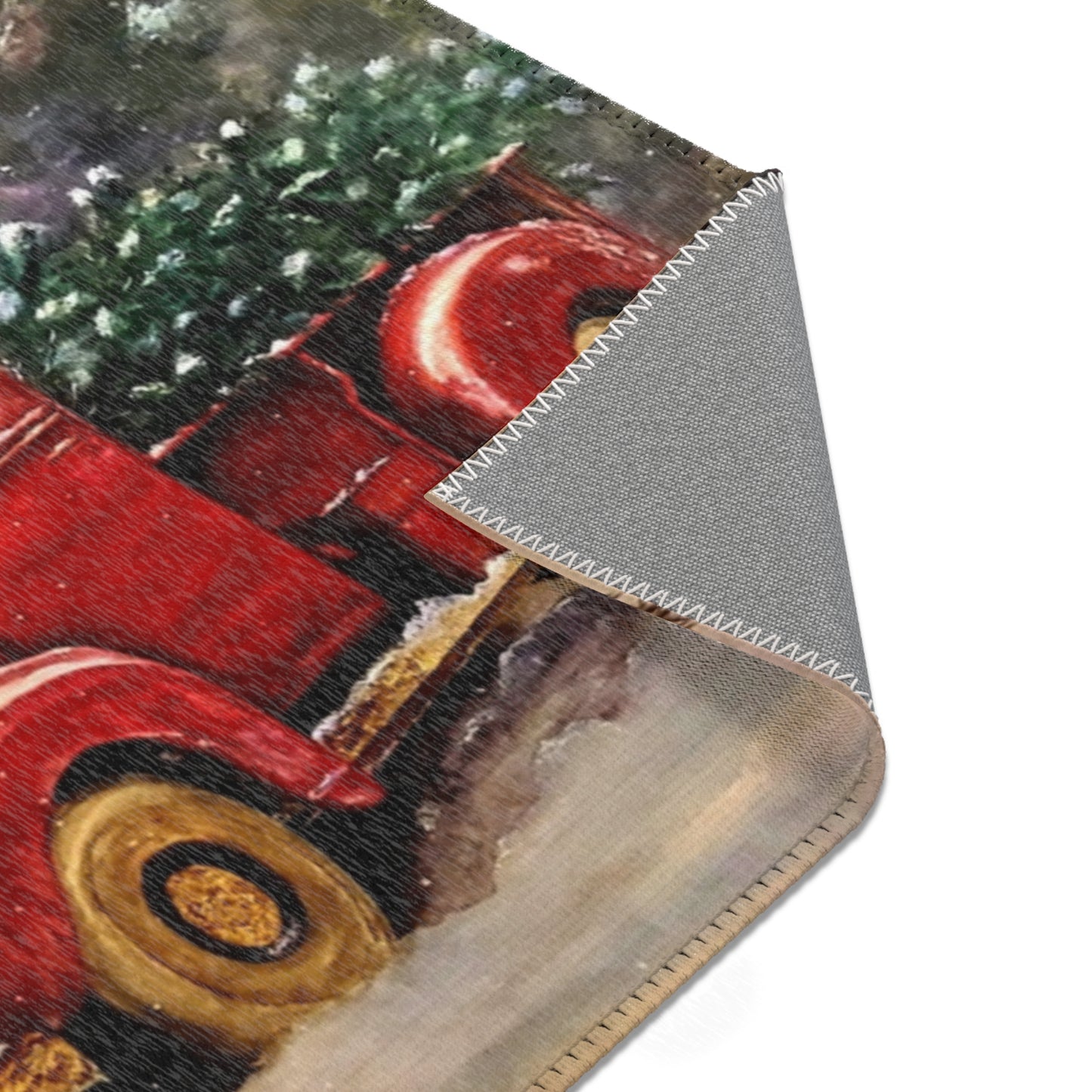 Christmas Truck Area Rug