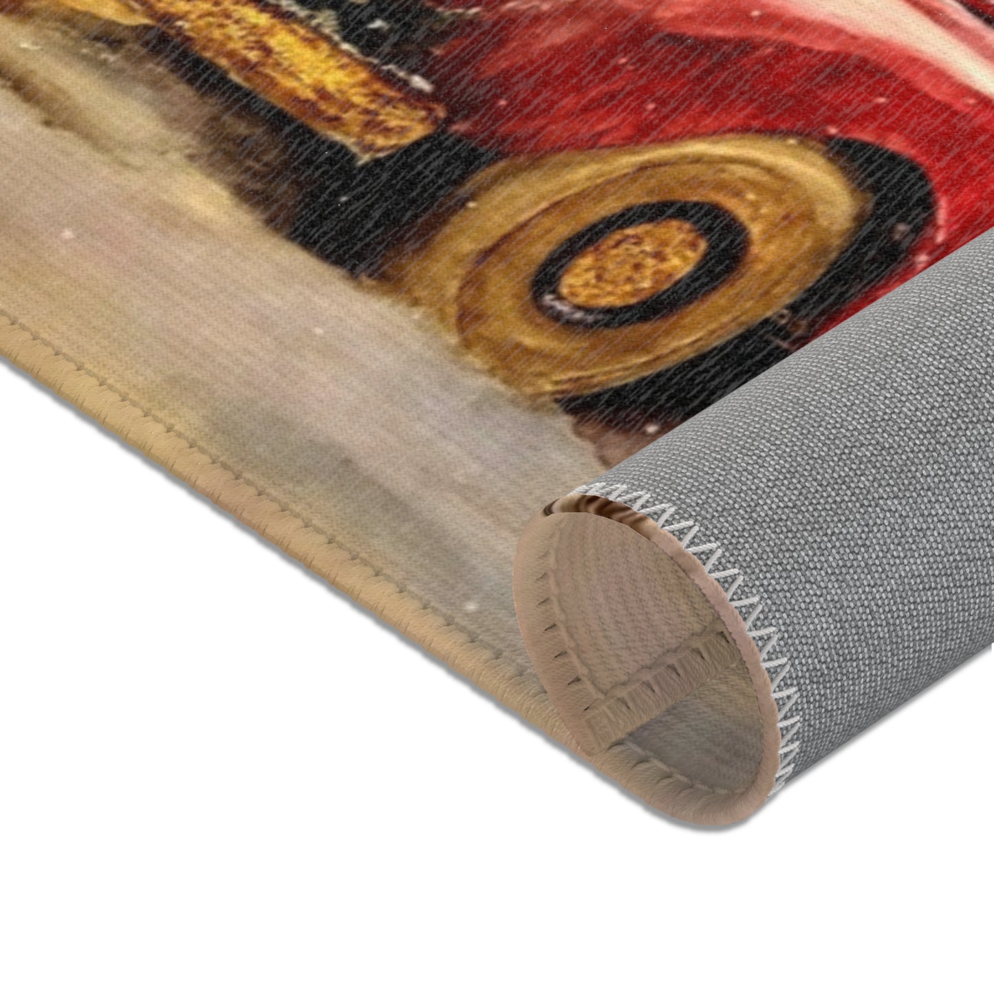 Christmas Truck Area Rug