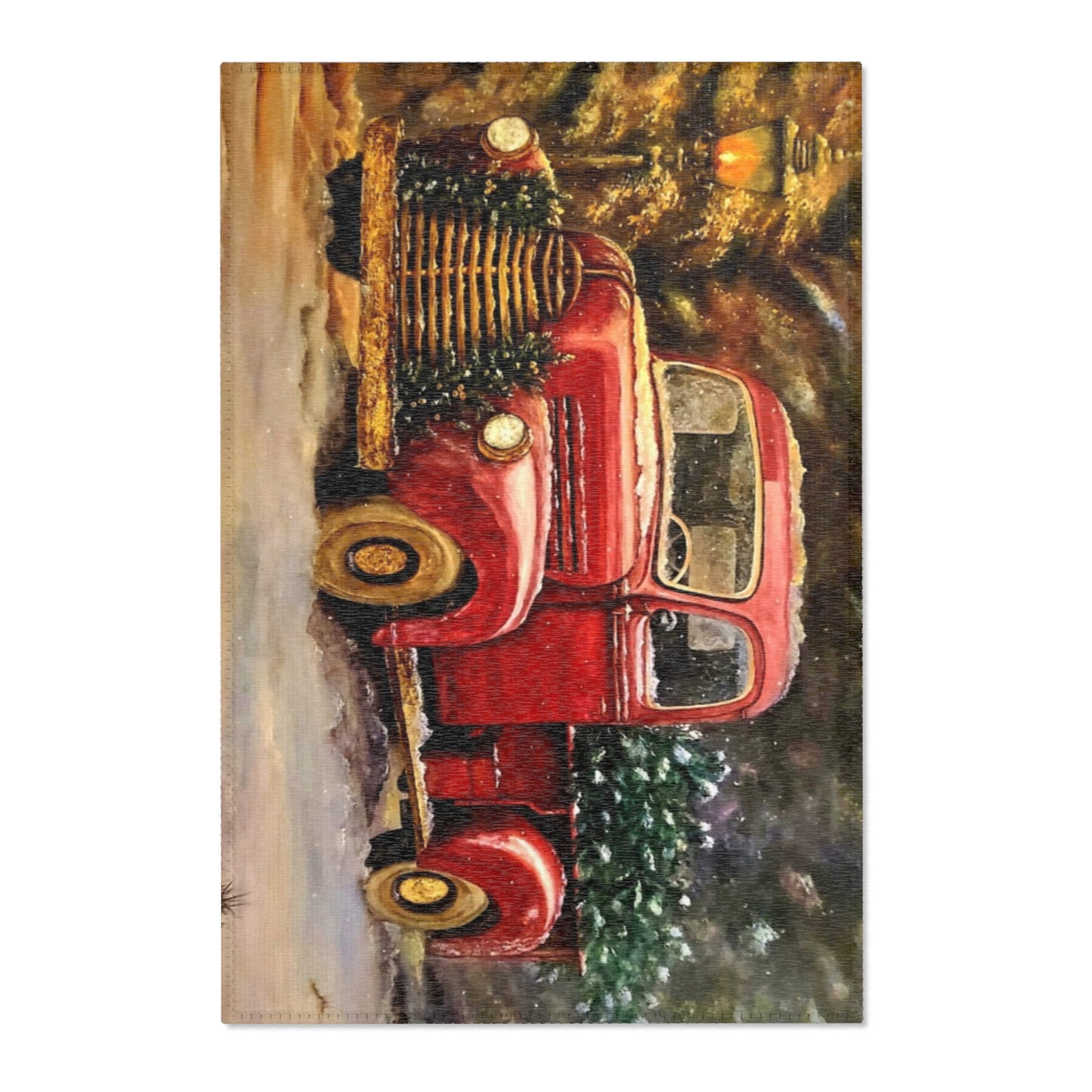 Christmas Truck Area Rug