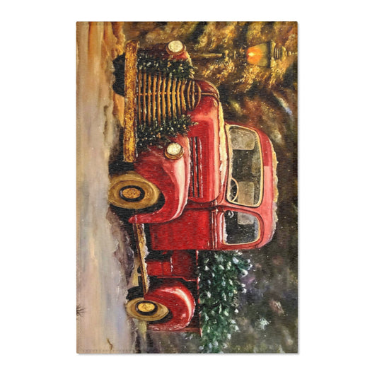 Christmas Truck Area Rug